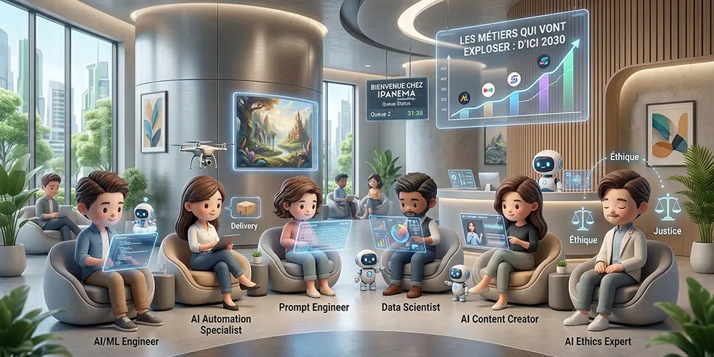 Métiers IA 2030 : ceux qui vont exploser (et ce que ça change pour vous)